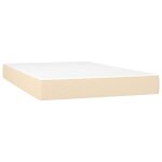 Vidaxl matelas de lit � ressorts ensach�s fermet� moyenne cr�me 120x200x20 cm tissu