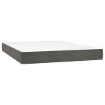 Vidaxl matelas de lit � ressorts ensach�s fermet� moyenne gris fonc� 140x200x20 cm