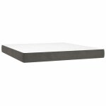 Vidaxl matelas de lit � ressorts ensach�s fermet� moyenne gris fonc� 180x200x20 cm