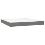 Vidaxl matelas de lit � ressorts ensach�s fermet� moyenne gris fonc� 180x200x20 cm
