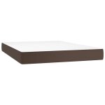Vidaxl matelas de lit � ressorts ensach�s fermet� moyenne marron 140x190x20 cm
