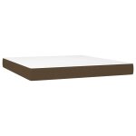 Vidaxl matelas de lit � ressorts ensach�s fermet� moyenne marron fonc� 160x200x20 cm