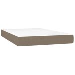 Vidaxl matelas de lit � ressorts ensach�s fermet� moyenne taupe 120x200x20 cm tissu