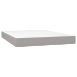 Vidaxl matelas de lit  ressorts ensachs gris clair 140x200x20 cm