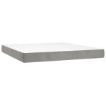 Vidaxl matelas � ressorts ensach�s 160 x 220 cm gris clair
