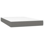 Vidaxl matelas de lit  ressorts ensachs gris fonc 120x200x20 cm