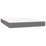 Vidaxl matelas de lit  ressorts ensachs gris fonc 140x200x20 cm
