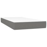 Vidaxl matelas de lit  ressorts ensachs gris fonc 90x190x20cm tissu