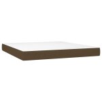 Vidaxl matelas de lit  ressorts ensachs marron fonc 180x200x20 cm