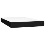 Vidaxl matelas de lit  ressorts ensachs noir 120x200x20 cm tissu