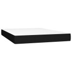Vidaxl matelas de lit  ressorts ensachs noir 140x190x20 cm tissu