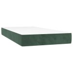 Vidaxl matelas de lit  ressorts ensachs vert fonc 90x190x20 cm