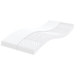 Vidaxl matelas en mousse 2 pcs blanc 80x200 cm 7 zones duret� 20 ild