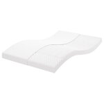 Vidaxl matelas en mousse blanc 120x200 cm 7 zones duret� 20 ild