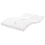 Vidaxl matelas en mousse blanc 140x200 cm 7 zones duret� 20 ild
