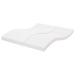 Vidaxl matelas en mousse blanc 180x200 cm 7 zones duret� 20 ild