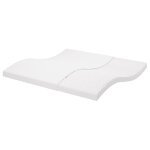 Vidaxl matelas en mousse blanc 200x200 cm 7 zones duret� 20 ild