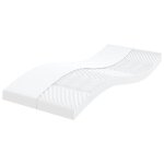 Vidaxl matelas en mousse blanc 90x190 cm 7 zones duret� 20 ild