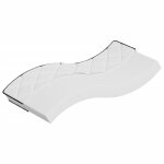 Vidaxl matelas en mousse pour kids moyennement doux 80 x 160 cm blanc