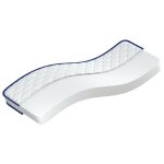 Vidaxl matelas en mousse � m�moire de forme blanc 70x200x17 cm doux