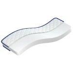 Vidaxl matelas en mousse � m�moire de forme blanc 70x200x17 cm doux