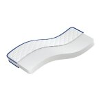 Vidaxl matelas en mousse  mmoire de forme blanc 80x160x17 cm doux