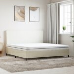 Vidaxl matelas en mousse moyennement doux 200x200 cm