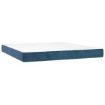 Vidaxl matelas � ressorts ensach�s 160 x 220 x 20 cm bleu fonc�