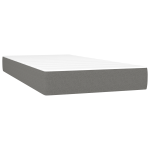 Vidaxl matelas  ressorts ensachs gris fonc 120 x 190 x 20 cm mousse