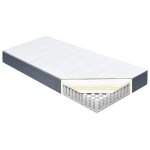 Vidaxl matelas de sommier tapissier fermet� moyenne 200x80x20 cm