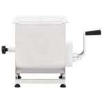 Vidaxl mlangeur de viande avec bote de vitesse argent inox