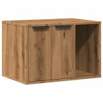 Vidaxl meuble de bac  litire pour chat chne artisanal 60x40x40 cm