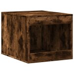 Vidaxl meuble de bac à litière pour chat chêne fumé bois d'ingénierie Vidaxl meuble de bac à litière pour chat chêne fumé bois d'ingénierie
