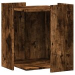 Vidaxl meuble de bac  litire pour chat chne fum bois d'ingnierie