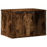 Vidaxl meuble de bac à litière pour chat chêne fumé bois d'ingénierie Vidaxl meuble de bac à litière pour chat chêne fumé bois d'ingénierie