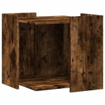 Vidaxl meuble de bac  litire pour chat chne fum bois d'ingnierie