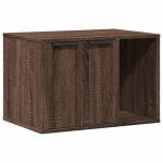 Vidaxl meuble de bac à litière pour chat chêne marron bois ingénierie Vidaxl meuble de bac à litière pour chat chêne marron bois ingénierie