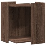 Vidaxl meuble de bac à litière pour chat chêne marron bois ingénierie Vidaxl meuble de bac à litière pour chat chêne marron bois ingénierie
