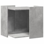 Vidaxl meuble de bac à litière pour chat gris béton bois d'ingénierie Vidaxl meuble de bac à litière pour chat gris béton bois d'ingénierie