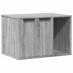Vidaxl meuble de bac  litire pour chat sonoma gris bois d'ingnierie