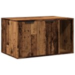 Vidaxl meuble de bac  litire pour chat vieux bois bois d'ingnierie