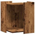 Vidaxl meuble de bac à litière pour chat vieux bois bois d'ingénierie Vidaxl meuble de bac à litière pour chat vieux bois bois d'ingénierie