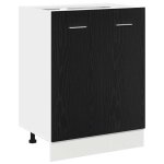 Vidaxl meuble bas chêne noir 60x46x81, 5 cm bois contreplaqué Vidaxl meuble bas chêne noir 60x46x81, 5 cm bois contreplaqué