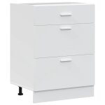 Vidaxl meuble bas de cuisine  lyon  en bois d'ing�nierie blanc