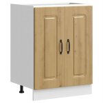 Vidaxl meuble bas pour évier kalmar chêne artisanal bois d'ingénierie Vidaxl meuble bas pour évier kalmar chêne artisanal bois d'ingénierie