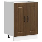 Vidaxl meuble bas pour évier kalmar chêne marron bois d'ingénierie Vidaxl meuble bas pour évier kalmar chêne marron bois d'ingénierie