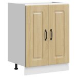 Vidaxl meuble bas pour vier kalmar chne sonoma bois d'ingnierie