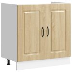Vidaxl meuble bas pour vier kalmar chne sonoma bois ingnierie