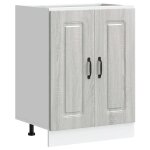 Vidaxl meuble bas pour vier kalmar sonoma gris bois d'ingnierie
