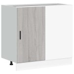 Vidaxl meuble sous évier lyon en bois d'ingénierie sonoma gris Vidaxl meuble sous évier lyon en bois d'ingénierie sonoma gris